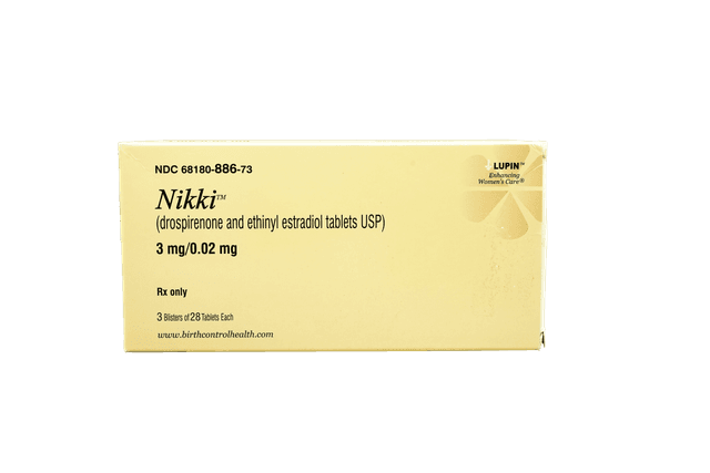 Nikki™ (drospirenone and ethinyl estradiol tablets USP) 3 mg0.02 mg.webp