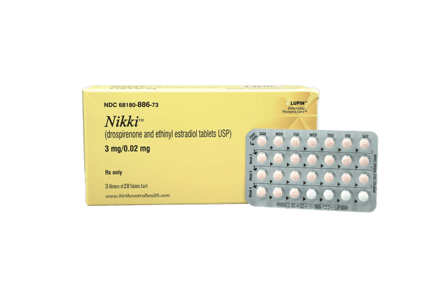 Nikki™ (drospirenone and ethinyl estradiol tablets USP) 3 mg0.02 mg (3).webp