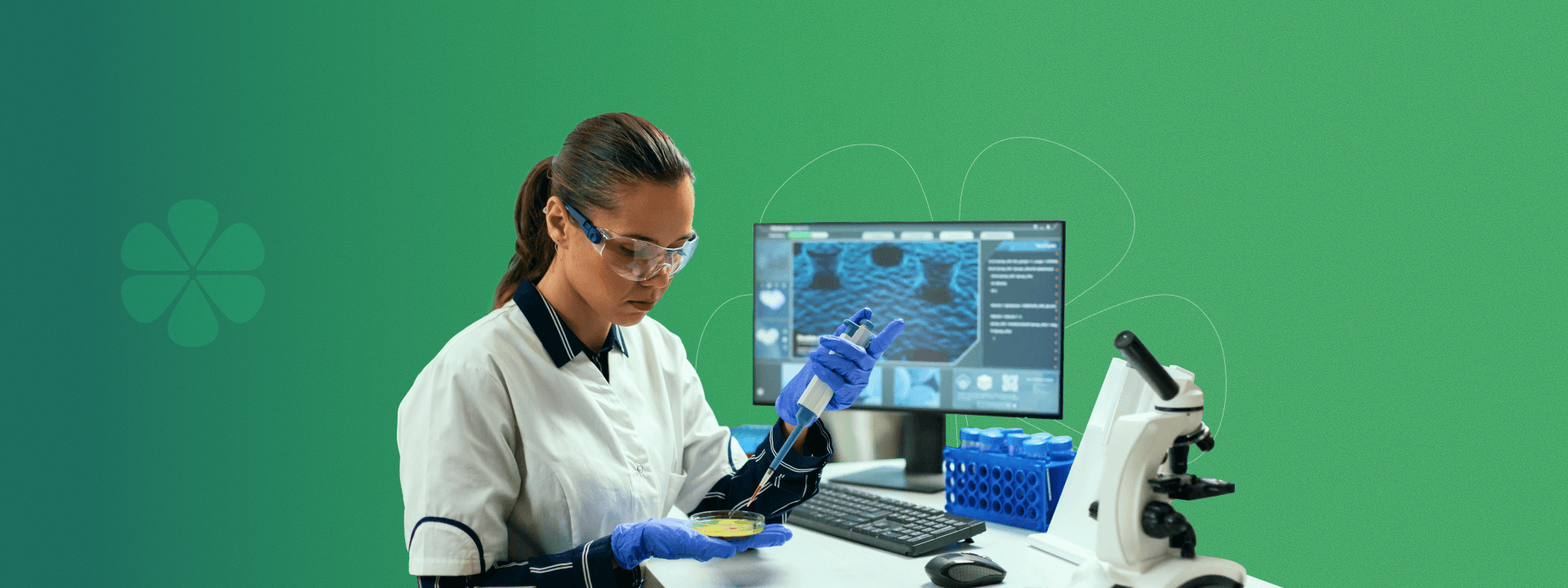 Quality in Action - Scientist in lab with Lupin branding