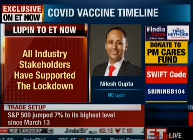 Coping with COVID-19 – Mr. Nilesh Gupta on ET Now