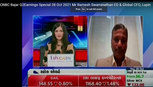 CNBC Bajar, Q2 FY22 Earnings, Mr. Ramesh Swaminathan