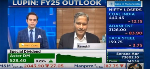 Ramesh Swaminathan, ED and Global CFO with CNBC TV18