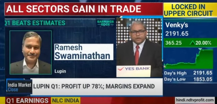 Ramesh Swaminathan, ED, Global CFO and Head of API Plus with NDTV Profit – Q1 FY25 Earnings – 7th August 2024