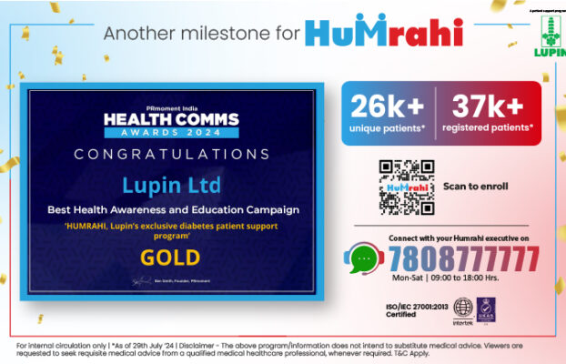 Humrahi wins GOLD at PRMoment HealthComms Awards 2024