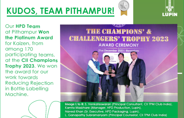 Team Pithampur Wins Platinum Award At CII Champions Trophy!