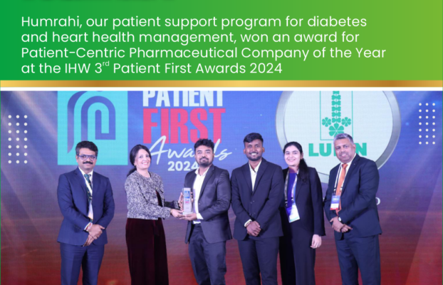 Humrahi, our patient support program for diabetes and heart health management, won an award for Patient-Centric Pharmaceutical Company of the Year at the IHW 3″d Patient First Awards 2024